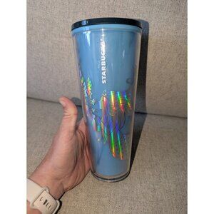 Limited Ed Starbucks Iridescent Mermaid COLOR CHANGING Venti 24 Oz Tumbler